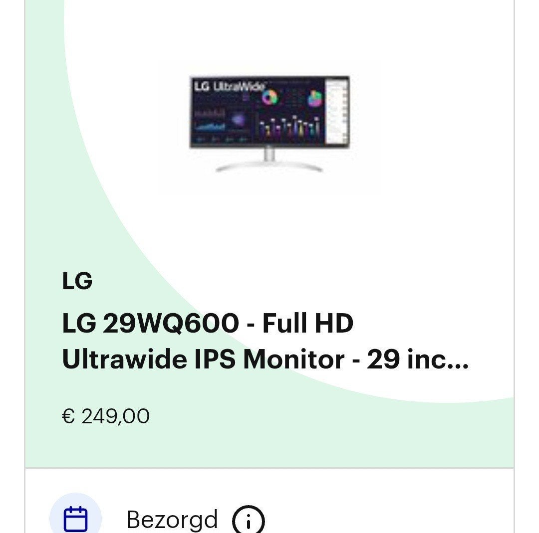 Monitor LG ´ nieuw´, Computers en Software, Monitoren, Ophalen