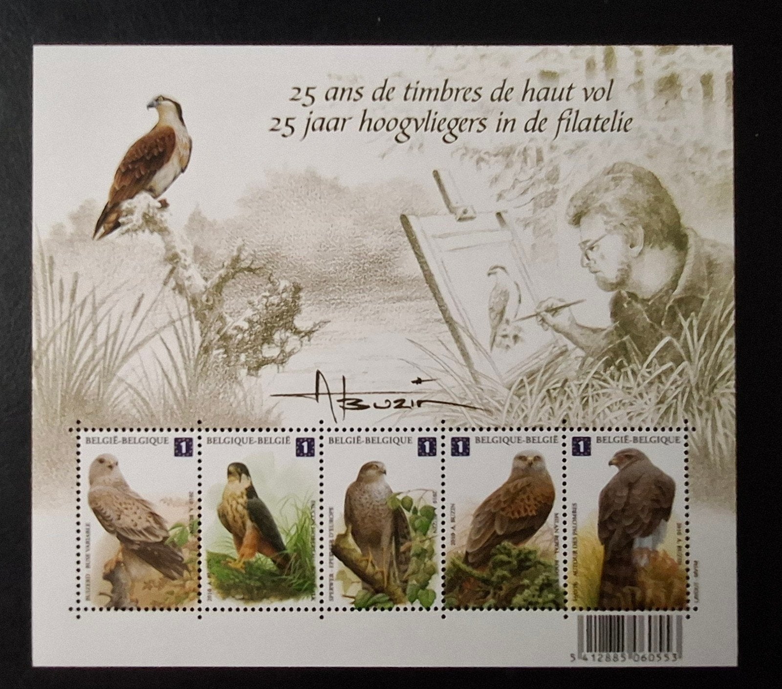 België: OBP 4030/34-BL182 ** Vogels 2010., Frankeerzegel, Ophalen of Verzenden, Zonder stempel, Postfris