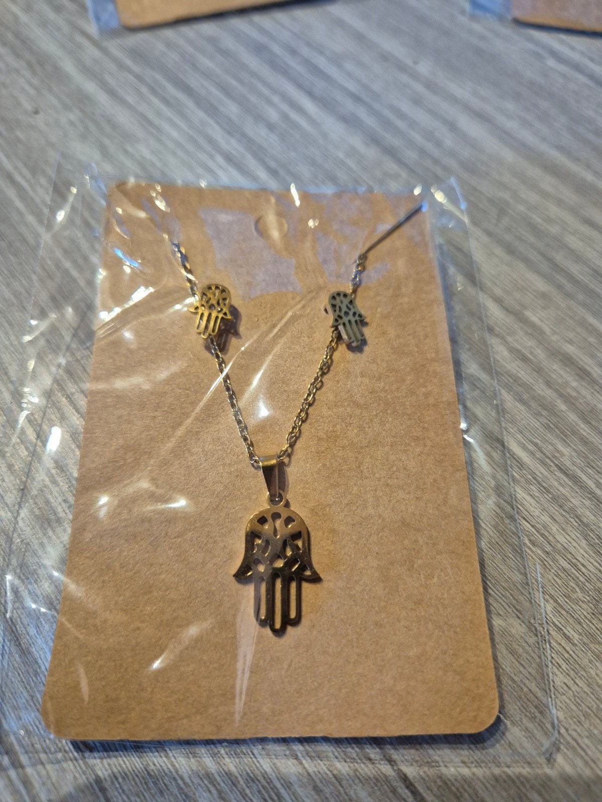 Oorbellen met bijpassende ketting, Envoi, Or, Or