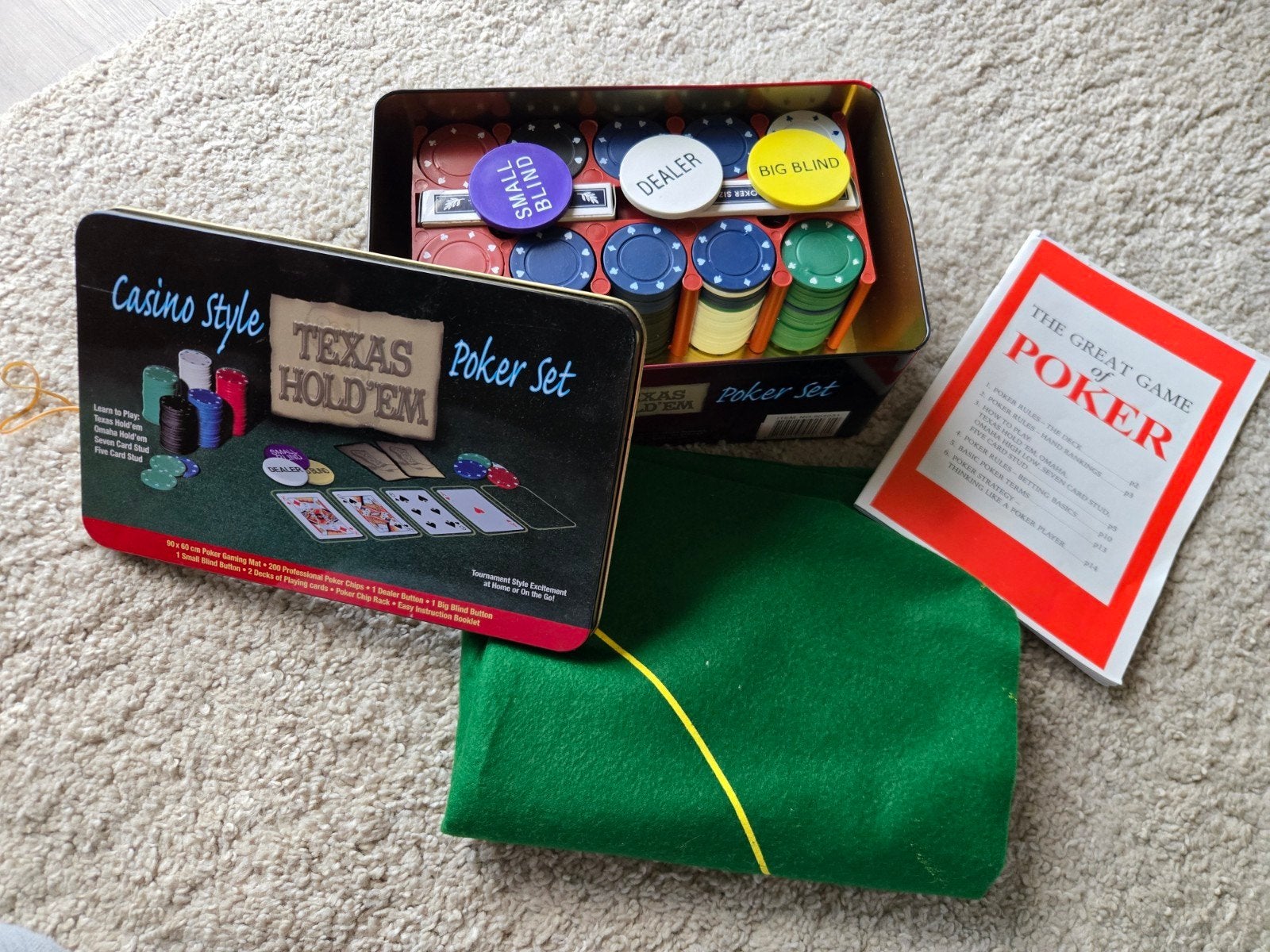 Poker set, Vijf spelers of meer, Ophalen, Zo goed als nieuw