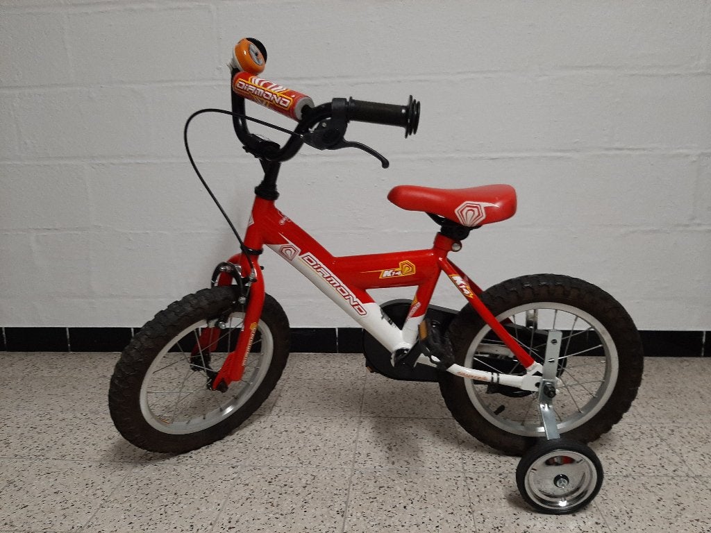 Vélo enfant Diamond 14 pouces avec stabilisateurs, Frein sur jante, Stabilisateurs, Diamond, Enlèvement