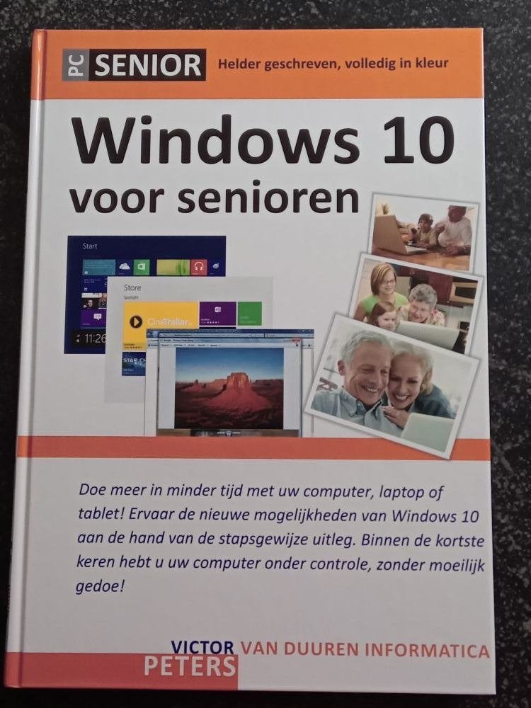 computerboek "Windows 10 voor senioren", Boeken, Informatica en Computer, Ophalen, Zo goed als nieuw, Besturingssystemen