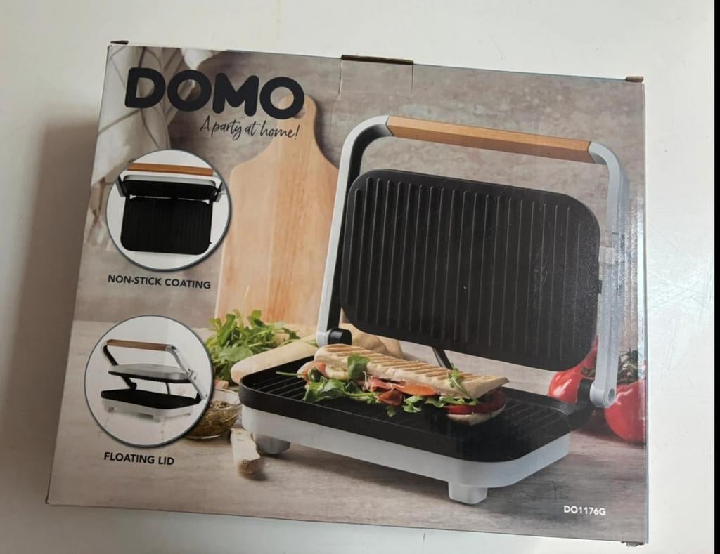 Nieuwe multigrill Domo, Ophalen of Verzenden, Nieuw, Tafelgrill