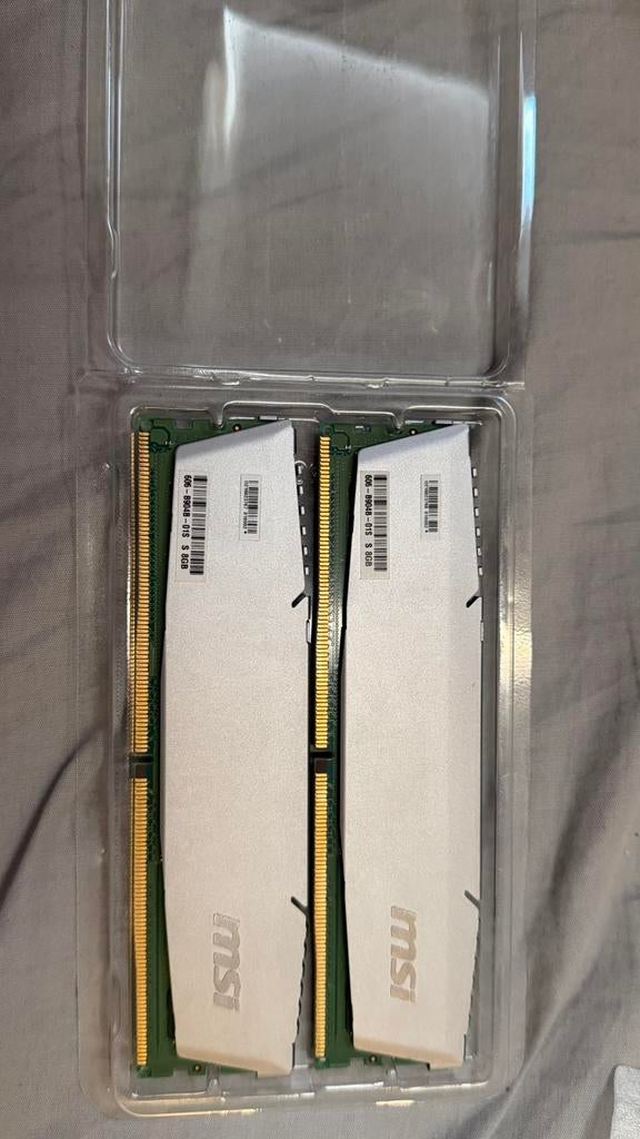 Ddr5 Ram MSI 16go (8x2) dual channel, Computers en Software, RAM geheugen, Ophalen, Zo goed als nieuw, DDR5