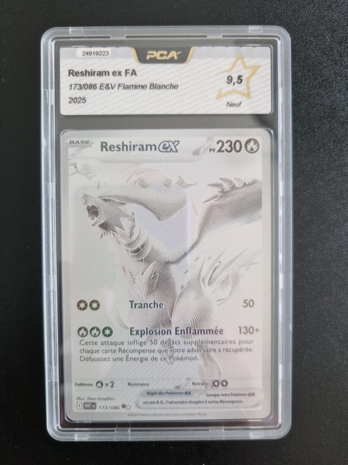Reshiram ex Bwr  PCA9.5, Enlèvement ou Envoi