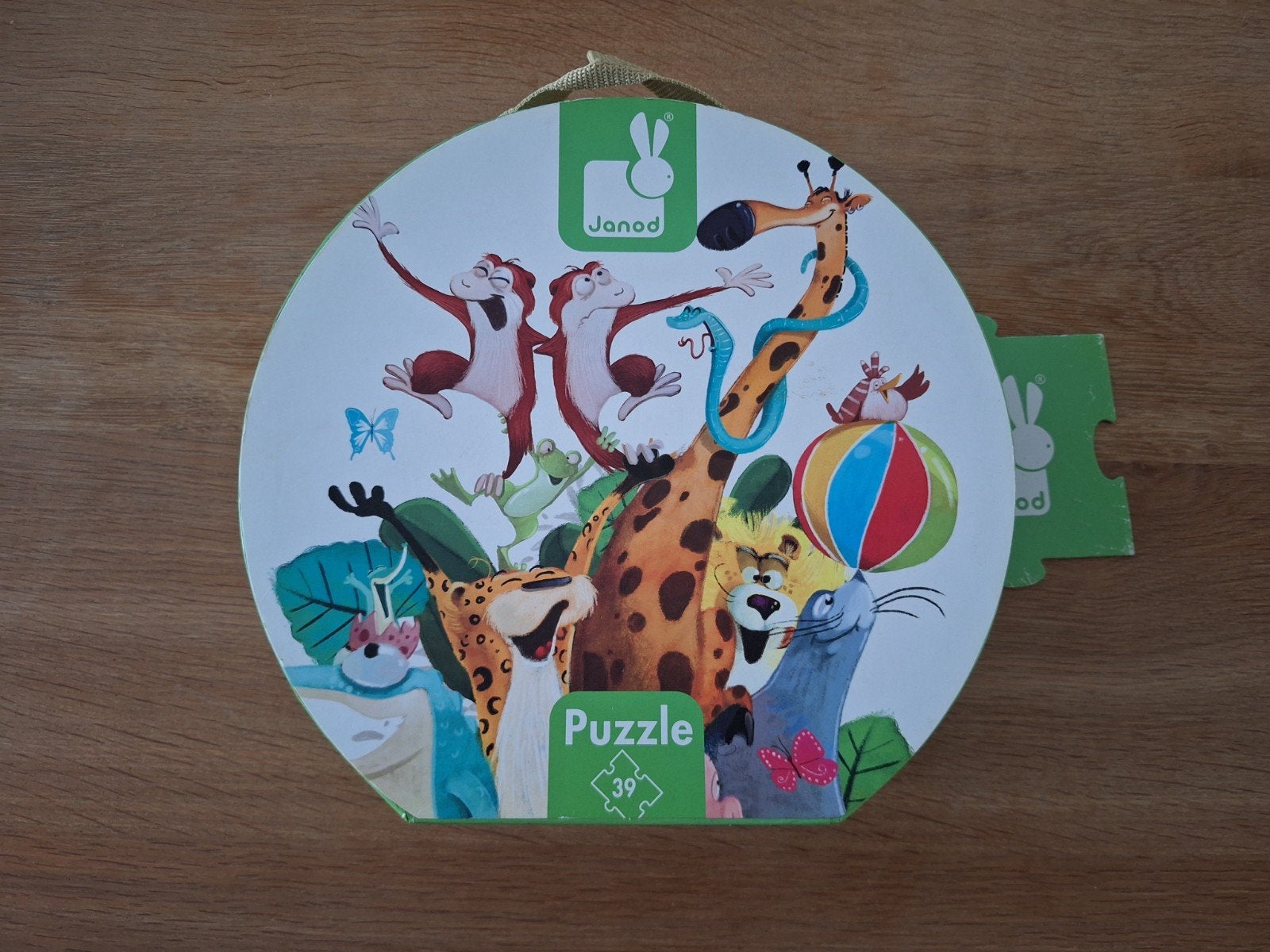 Vloerpuzzel Janod, Ophalen