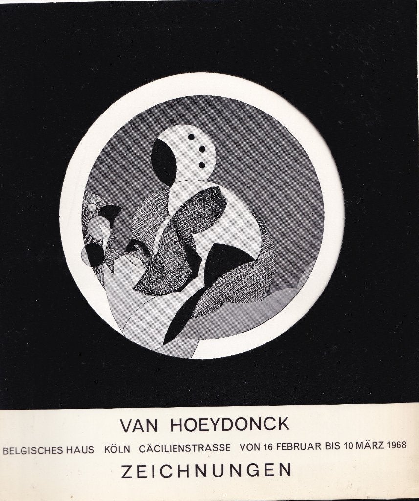Paul Van Hoeydonck Zeichnungen Belgisches Haus Keulen 1968, Ophalen of Verzenden