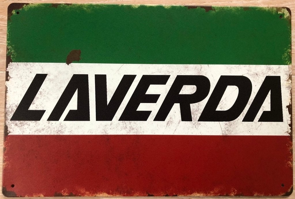 Assiette murale LAVERDA en métal au look vintage - 20x30cm, Enlèvement ou Envoi, Neuf, Panneau publicitaire