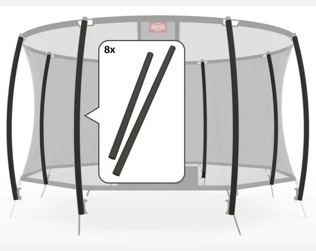 **NIEUW** BERG Trampoline compleet palenset (8 stuks), Ophalen, Nieuw