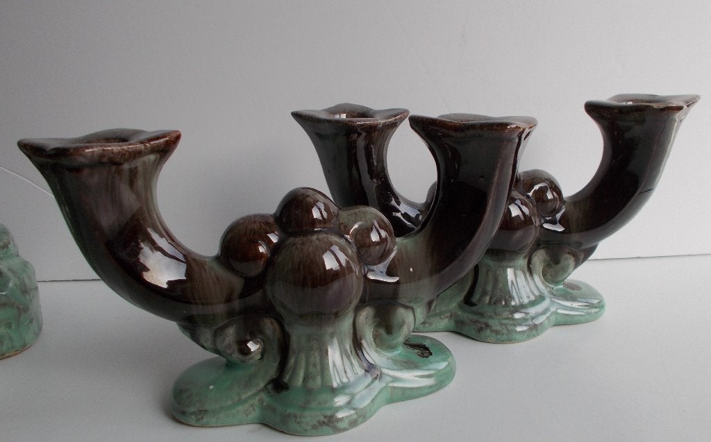 Paar art deco kandelaars, Ophalen of Verzenden