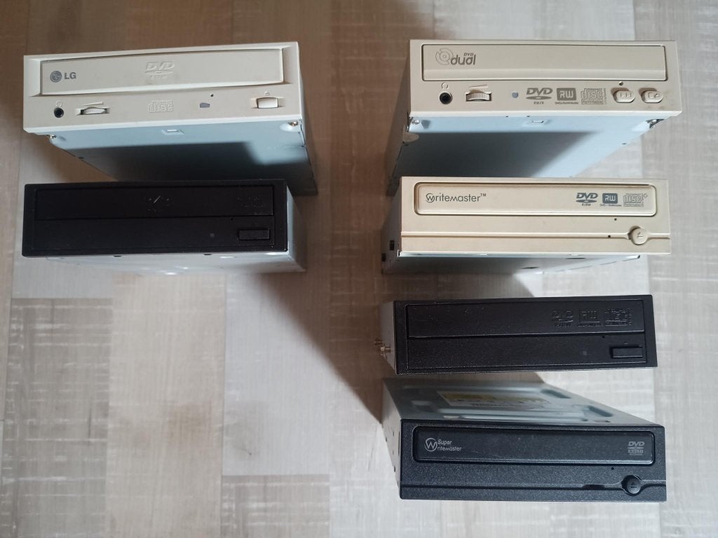 Interne DVD ROM/RW spelers, 6 stuks, Enlèvement, Utilisé, Interne, Cd