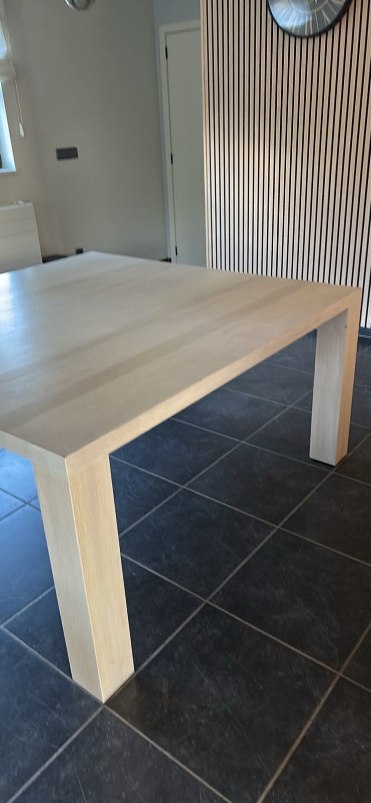 Volle eiken tafel, Huis en Inrichting, Ophalen, Zo goed als nieuw