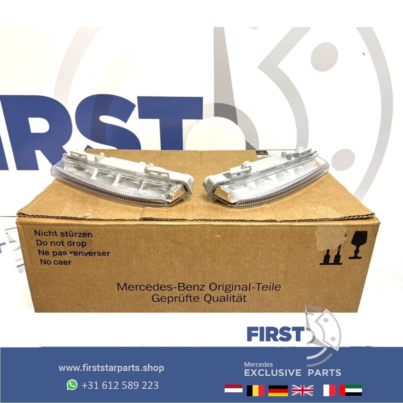 W204 Facelift dagrijverlichting Mercedes C Klasse 2007-2014, Auto-onderdelen, Gebruikt, -, Ophalen of Verzenden, -