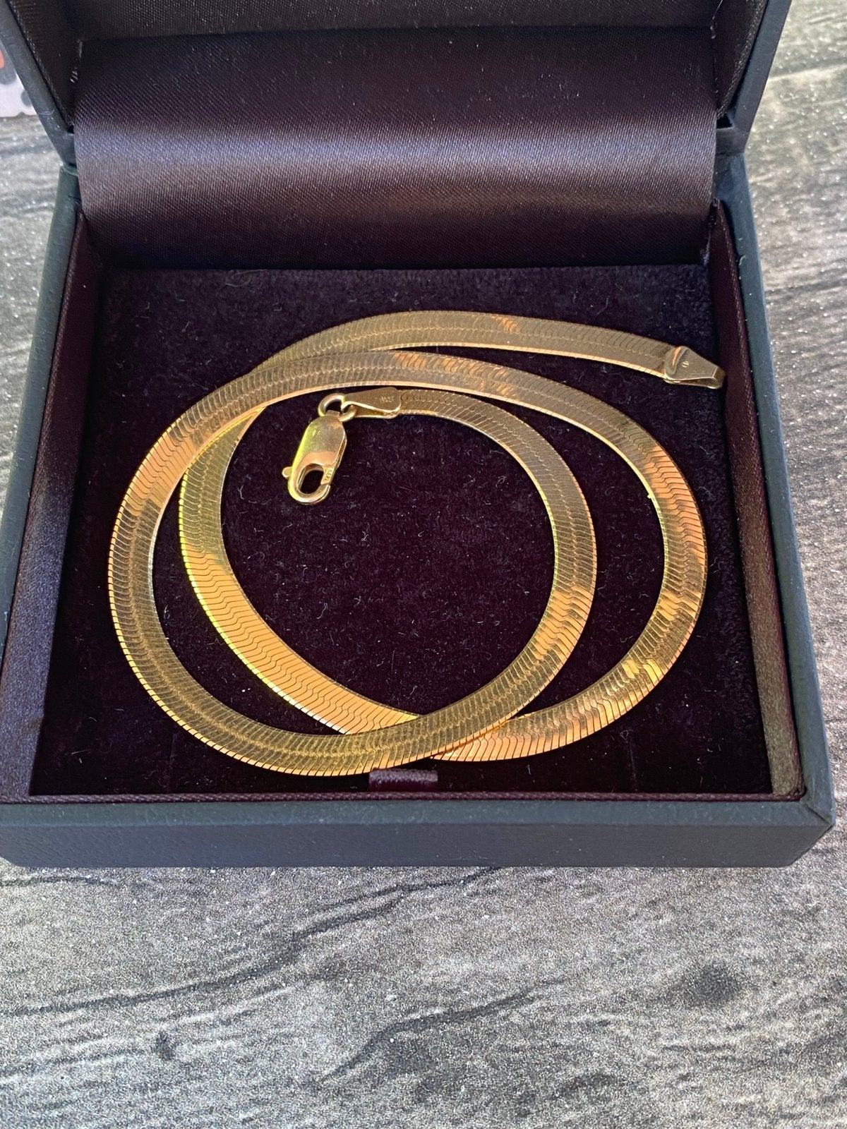 14k gouden ketting massief, Ophalen, Zo goed als nieuw