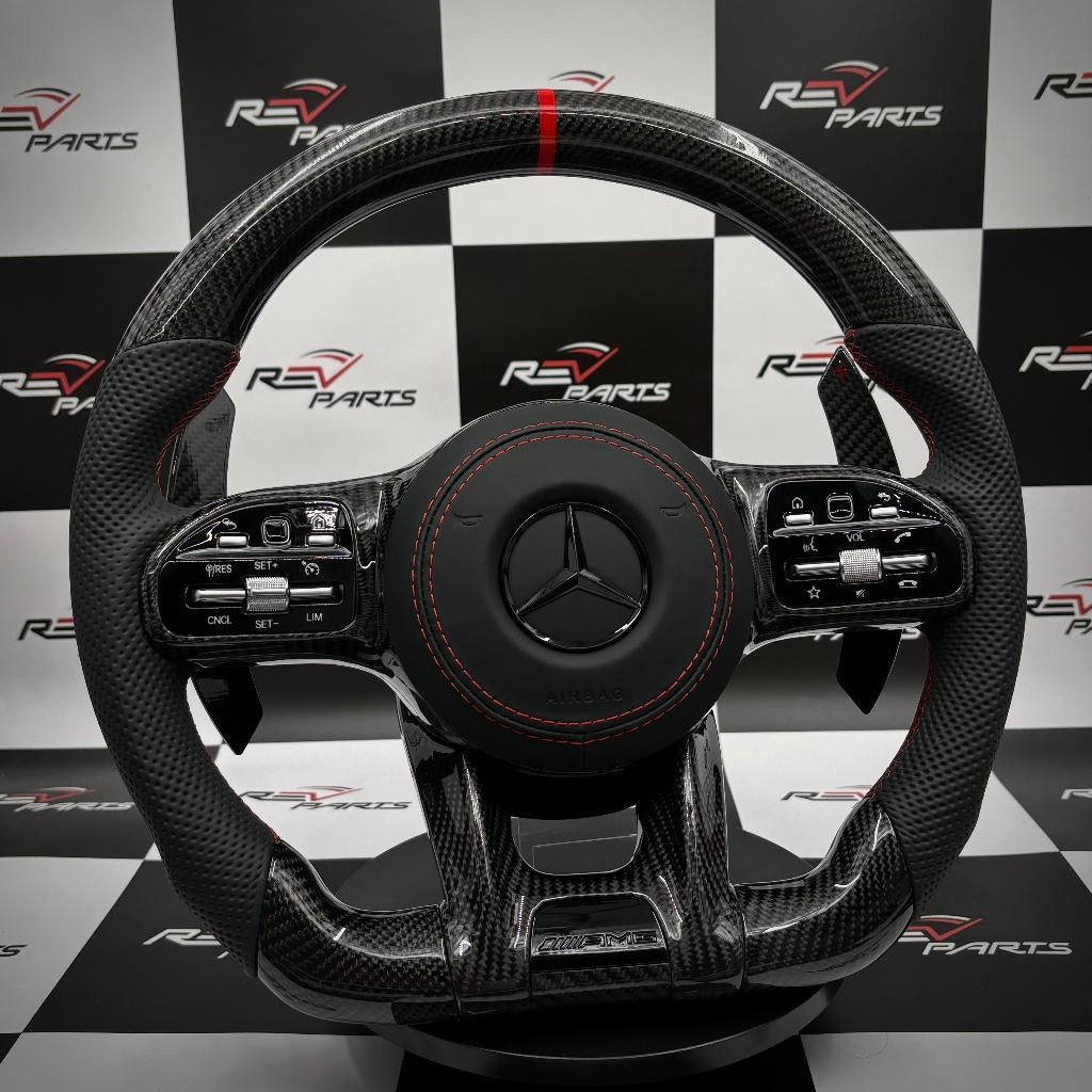 Mercedes carbon stuur compleet AMG sportief upgrade, Ophalen of Verzenden, Nieuw, Mercedes-Benz