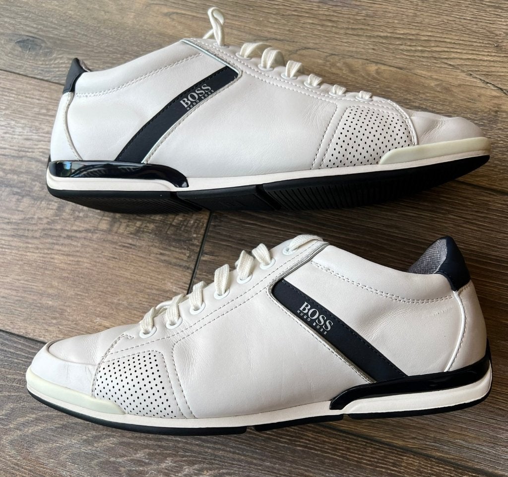 Baskets Boss  (vraies  - pas contrefaçon !), Boss, Enlèvement ou Envoi, Comme neuf, Blanc