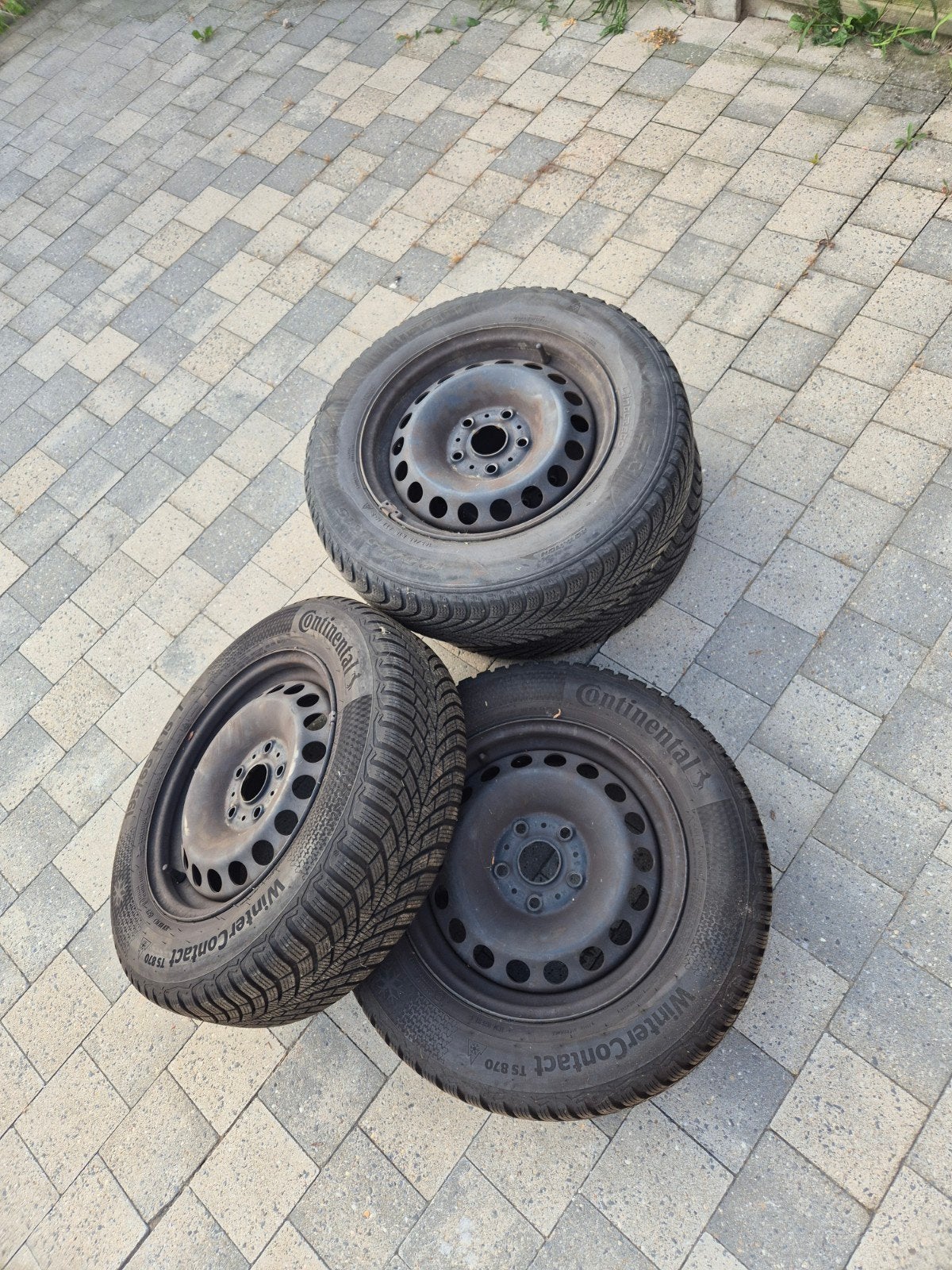 ​195/65 R15 Winterbanden + Stalen Velgen Volkswagen Golf 7 /, Ophalen, Zo goed als nieuw