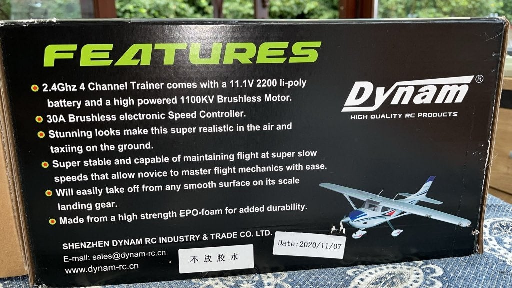 dynam rc vliegtuig, Hobby en Vrije tijd, Ophalen, Nieuw, Elektro, RTF (Ready to Fly)