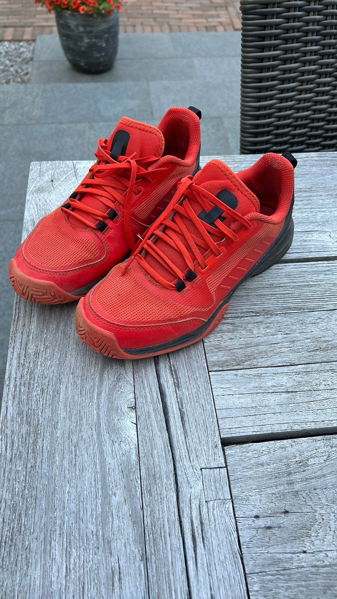 Tennisschoenen jongens mt38, Sport en Fitness, Tennis, Ophalen, Zo goed als nieuw