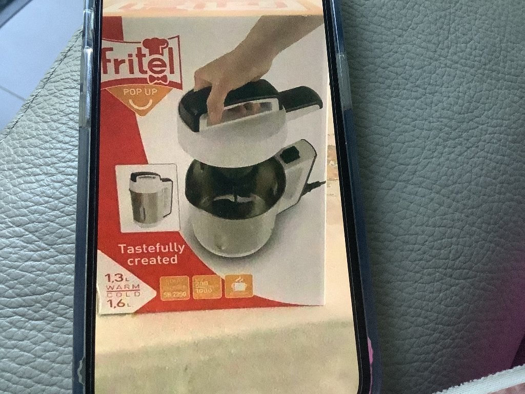 Soepmaker Fritel, Elektronische apparatuur, Keukenmixers, 1 tot 2 liter, Ophalen, Nieuw, 2 snelheden
