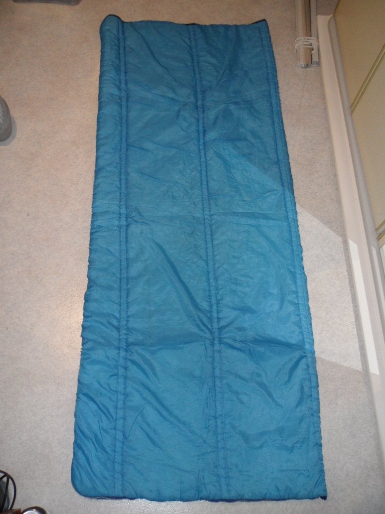 Sac de couchage bleu 1 personne, Caravanes & Camping, Enlèvement ou Envoi, Utilisé