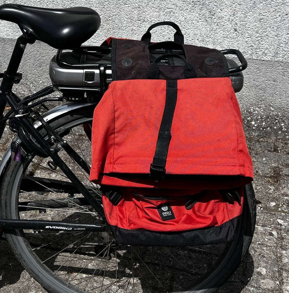 AGU URBAN TREND 28L DUBBELE FIETSTASSEN | €30, Fietsen en Brommers, Ophalen of Verzenden, Zo goed als nieuw, AGU