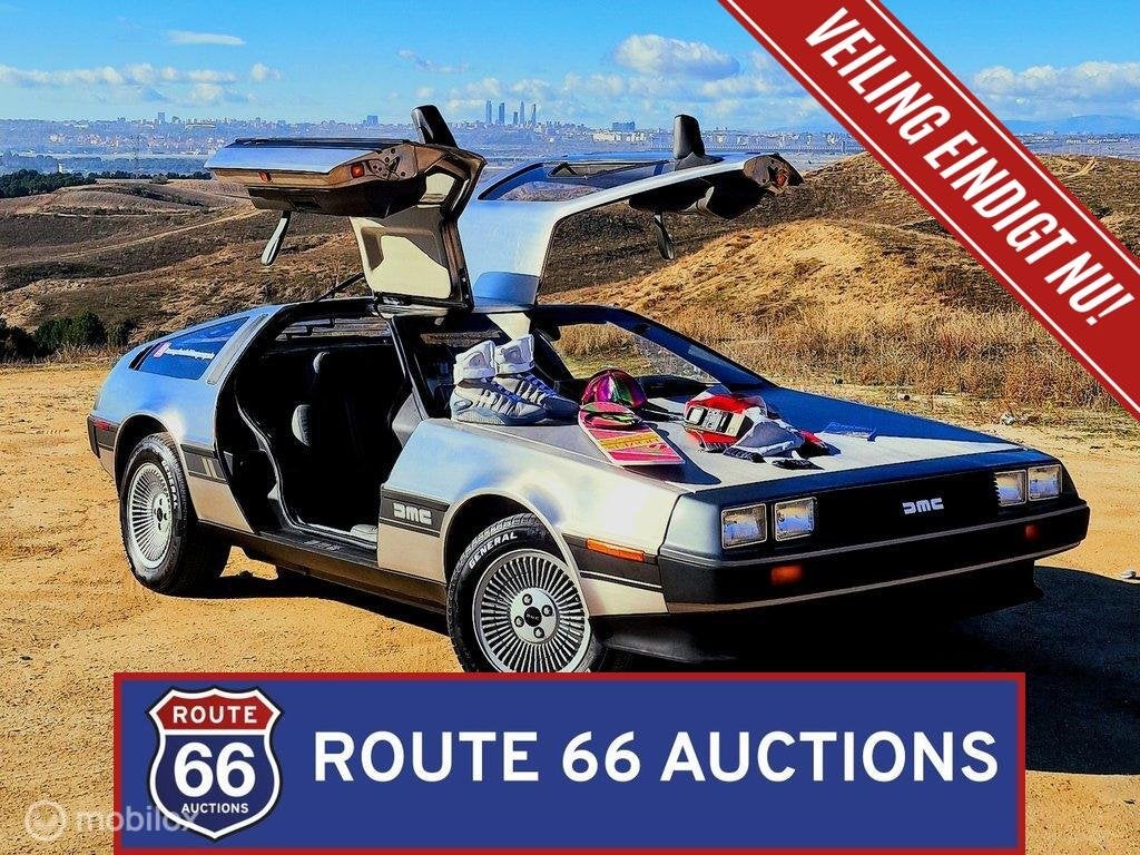 DeLorean DMC-12 | 1981 | Route 66 Auctions, Overige merken, Zwart, Bedrijf, Handgeschakeld