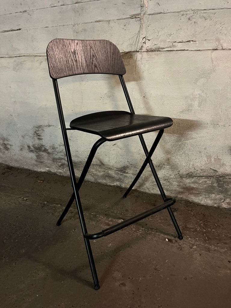 Franklin barkruk, Huis en Inrichting, Barkrukken, Ophalen, Hout, Met voetsteun, 60 tot 90 cm