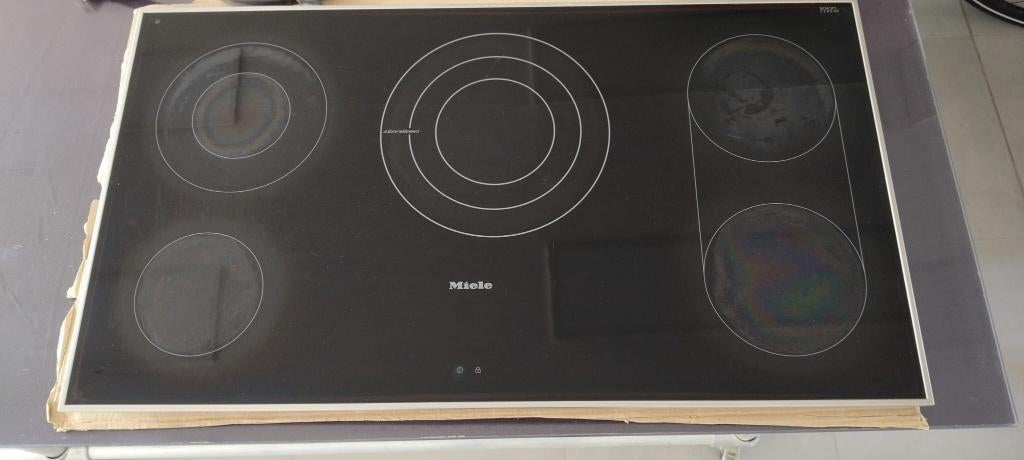 Miele KM 6230 vitrokeramische kookplaat, Ophalen, Gebruikt, Inbouw, 5 kookzones of meer