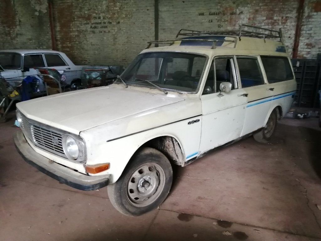 Volvo 145 144, Auto's, Stof, Wit, Particulier, Blauw