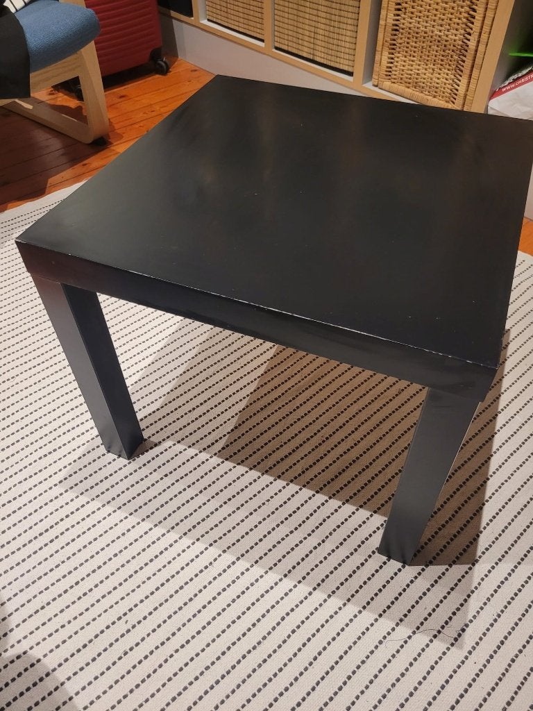 table, Maison & Meubles, Enlèvement ou Envoi, Carré, Utilisé, Moins de 50 cm