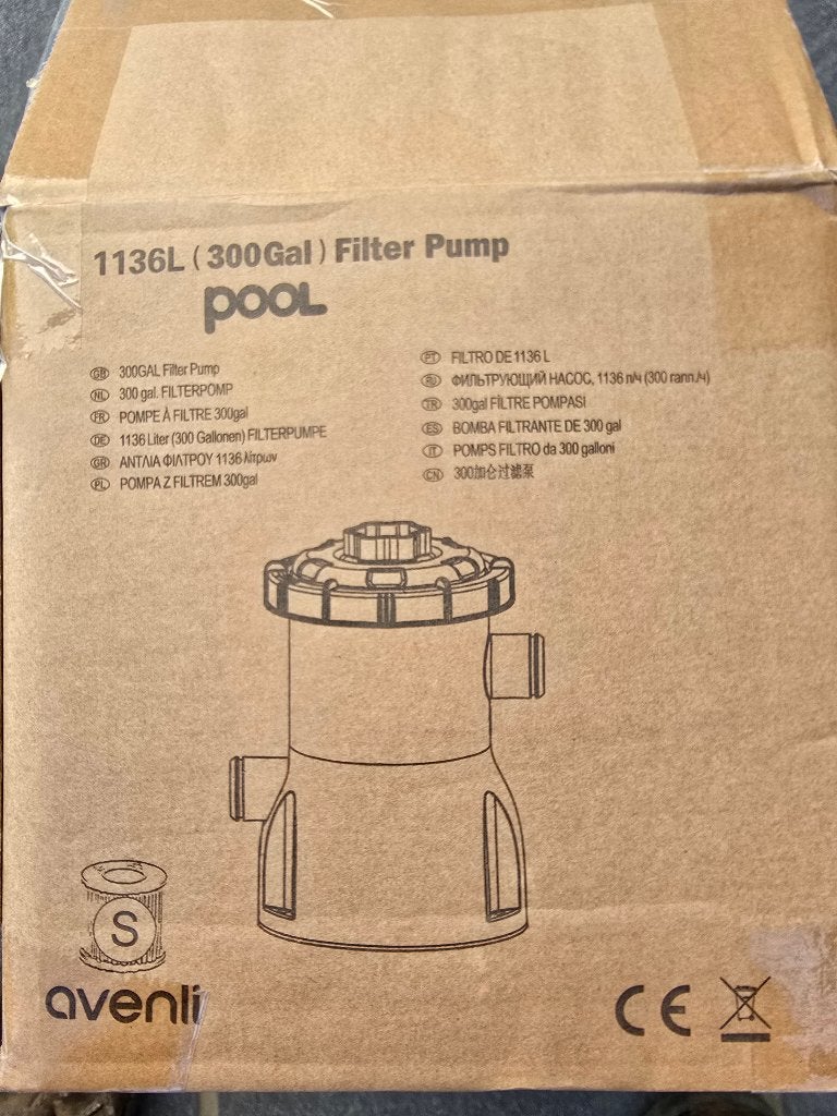 AVENLI 1.136 l zwembadpomp, Tuin en Terras, Ophalen, Nieuw, Zwembadpomp