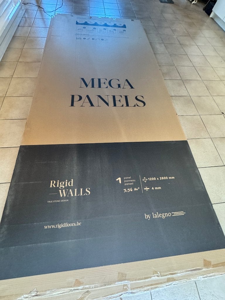 Lalegno SPC Reno XXL Mega panels wandpanelen: 16,80 m2, Doe-het-zelf en Bouw, Platen en Panelen, Nieuw, Overige materialen, Minder dan 20 mm