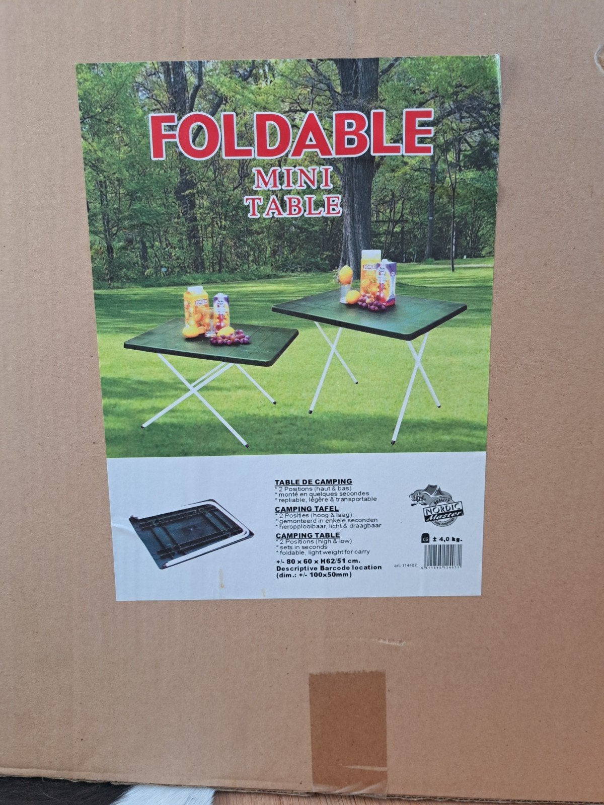 kampeertafel, Caravans en Kamperen, Ophalen, Gebruikt, Campingtafel