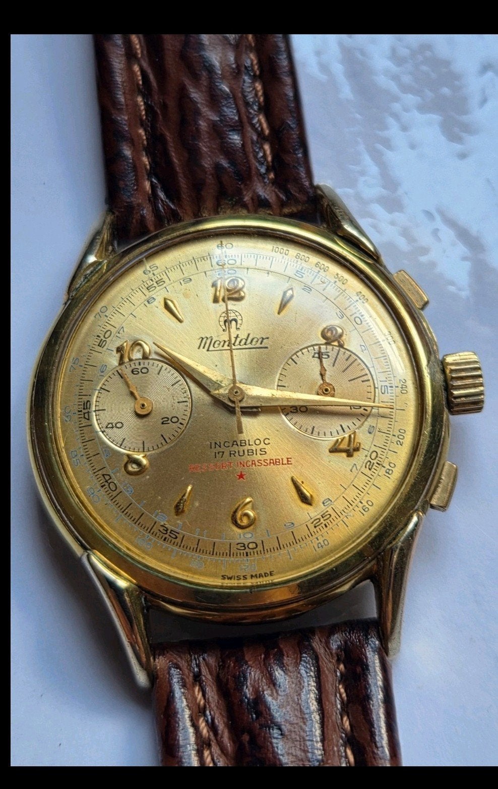 montre-montdor chronomètre année 50 Suisse made, Enlèvement ou Envoi