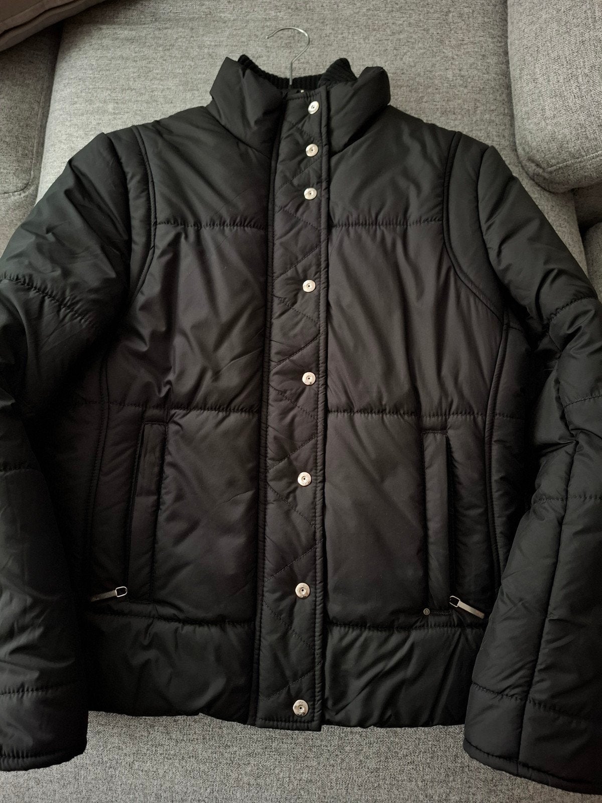 Zwarte jas s. Oliver maat 38, S. Oliver, Enlèvement, Taille 38/40 (M), Noir