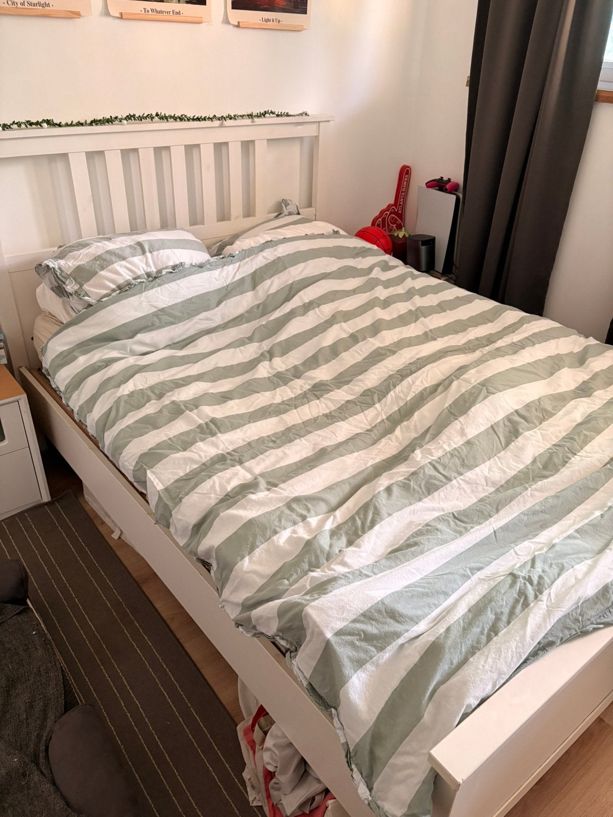 IKEA HEMNES tweepersoonsbed 140x200 cm | €120, Enlèvement, Utilisé, Deux personnes