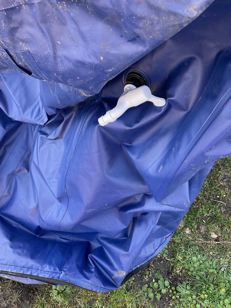 Watervat opplooibaar 1600liter, Ophalen, Gebruikt