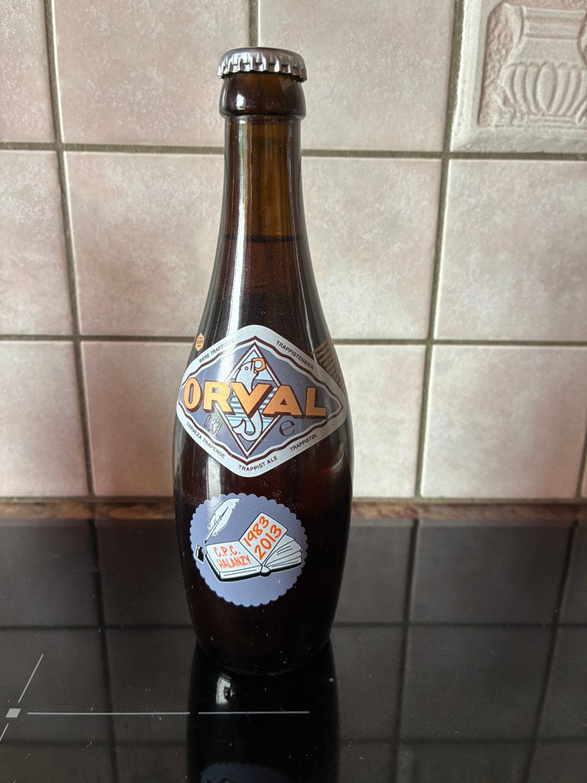Bouteille Orval serigraphiee, Ophalen, Zo goed als nieuw