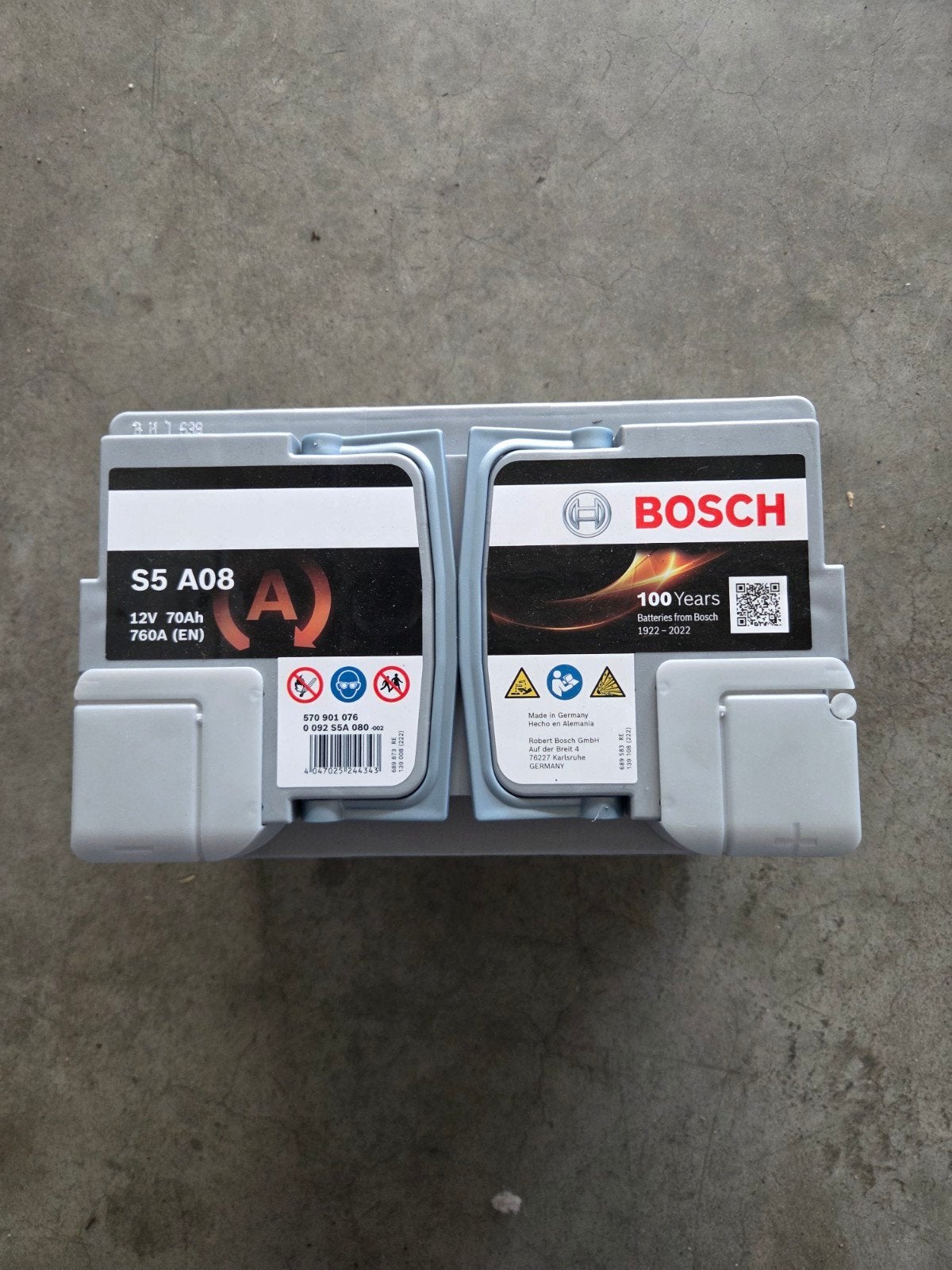 Batterie de démarrage Bosch S5A08 70ah 760A, Autos : Pièces & Accessoires, Enlèvement, Neuf