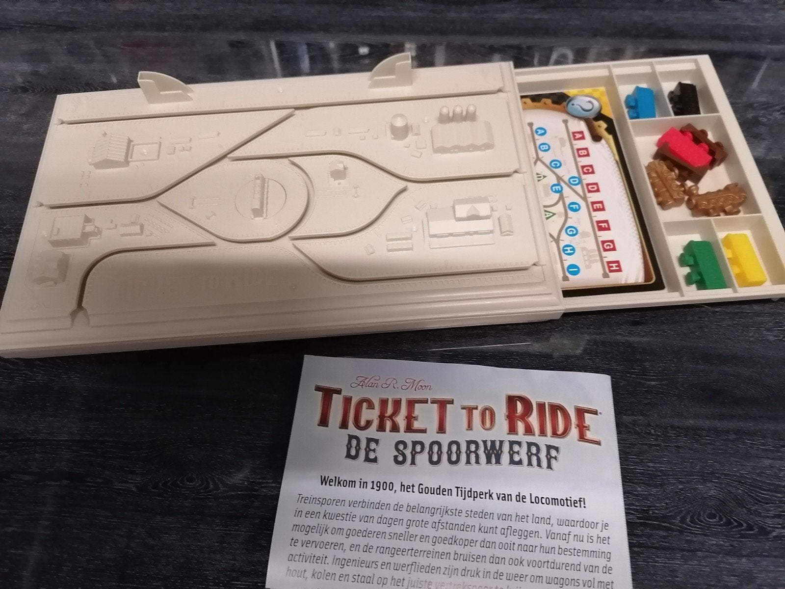 Ticket to ride De spoorwerf - solospel, Hobby en Vrije tijd, Ophalen, Zo goed als nieuw