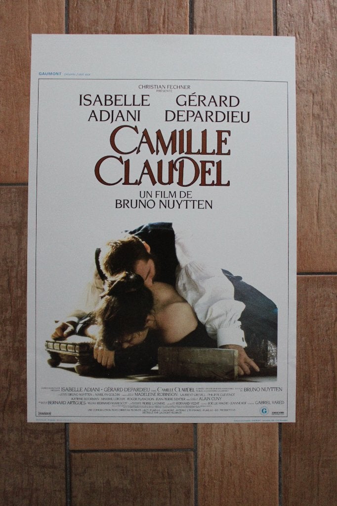 filmaffiche Isabelle Adjani Camille Claudel 1988 filmposter, Collections, Enlèvement ou Envoi, Rectangulaire vertical, A1 jusqu'à A3