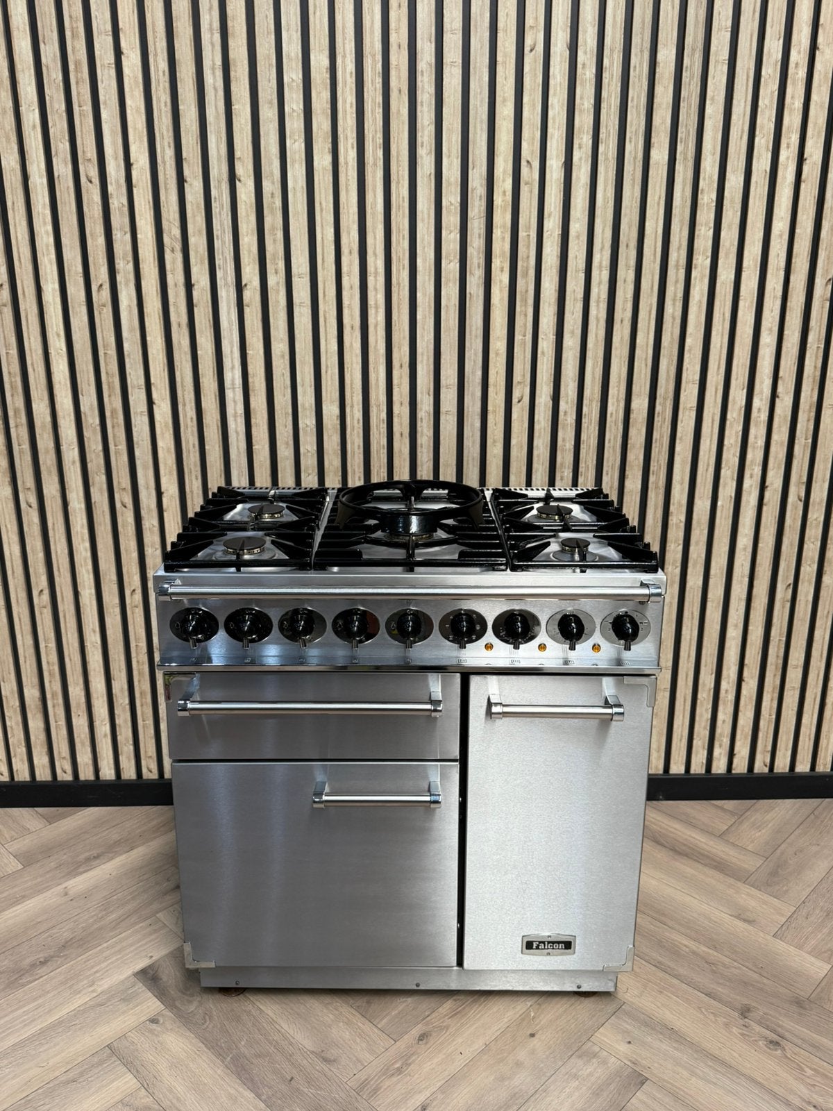 Fours à gaz Falco Inox 90cm Fours électriques + Four à pizza, Electroménager, Enlèvement ou Envoi, Gril, Gaz