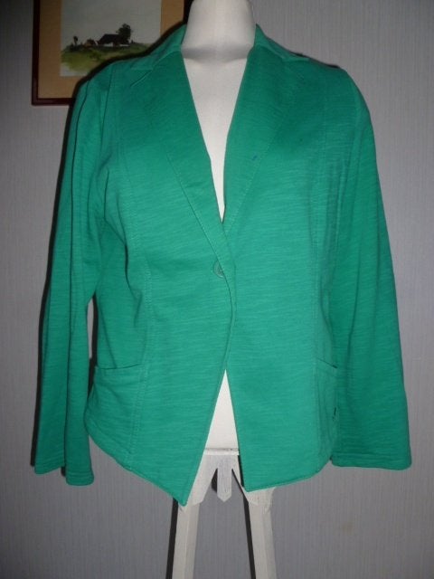 groene jersey dames zomer blazer van s.Oliver, maat 42, S. Oliver, Ophalen of Verzenden, Zo goed als nieuw, Maat 42/44 (L)