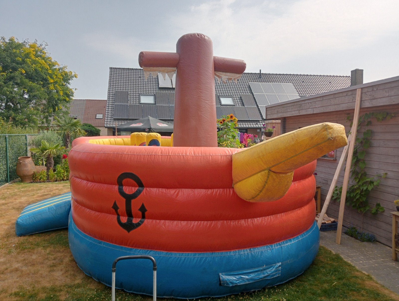 springkasteel piratenboot, Hobby en Vrije tijd, Ophalen, Gebruikt