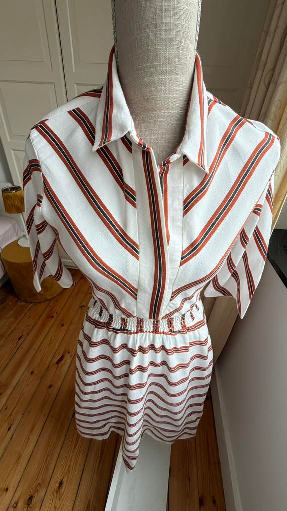 MAJE - taille 1 - 36 - magnifique robe blanche - TopStuk, Enlèvement ou Envoi, Taille 36 (S), Comme neuf, Longueur genou