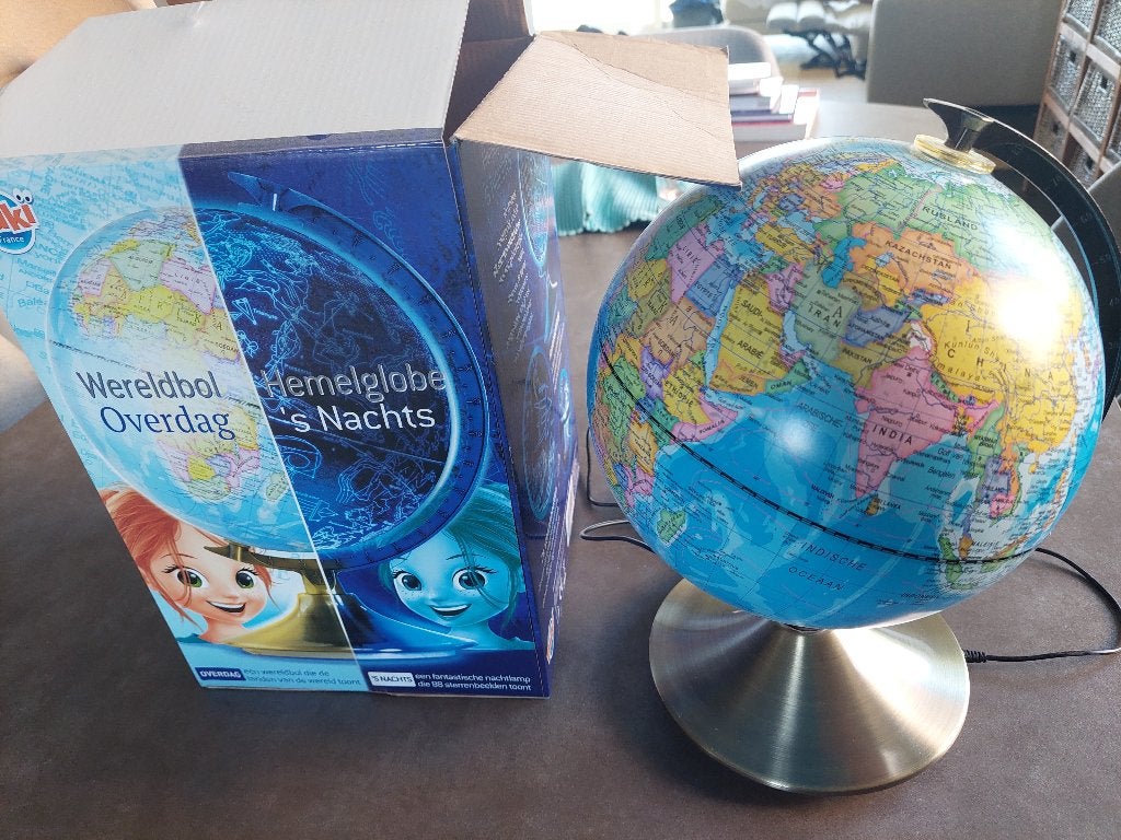 Wereldbol - hemelglobe, Kinderen en Baby's, Speelgoed | Educatief en Creatief, Ophalen, Zo goed als nieuw
