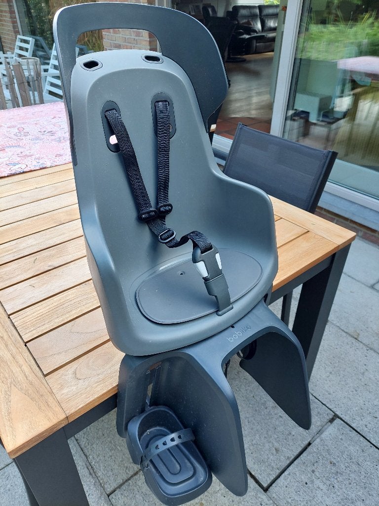 Fietsstoeltje bobike, Fietsen en Brommers, Fietsaccessoires | Fietsstoeltjes, Achterzitje, Voetsteuntjes, Zo goed als nieuw, Bobike
