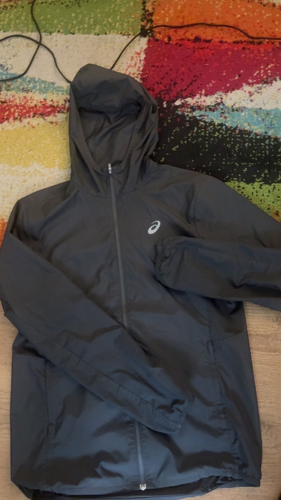 Asics jasje, Ophalen of Verzenden, Zo goed als nieuw, Maat 46 (S) of kleiner, Grijs