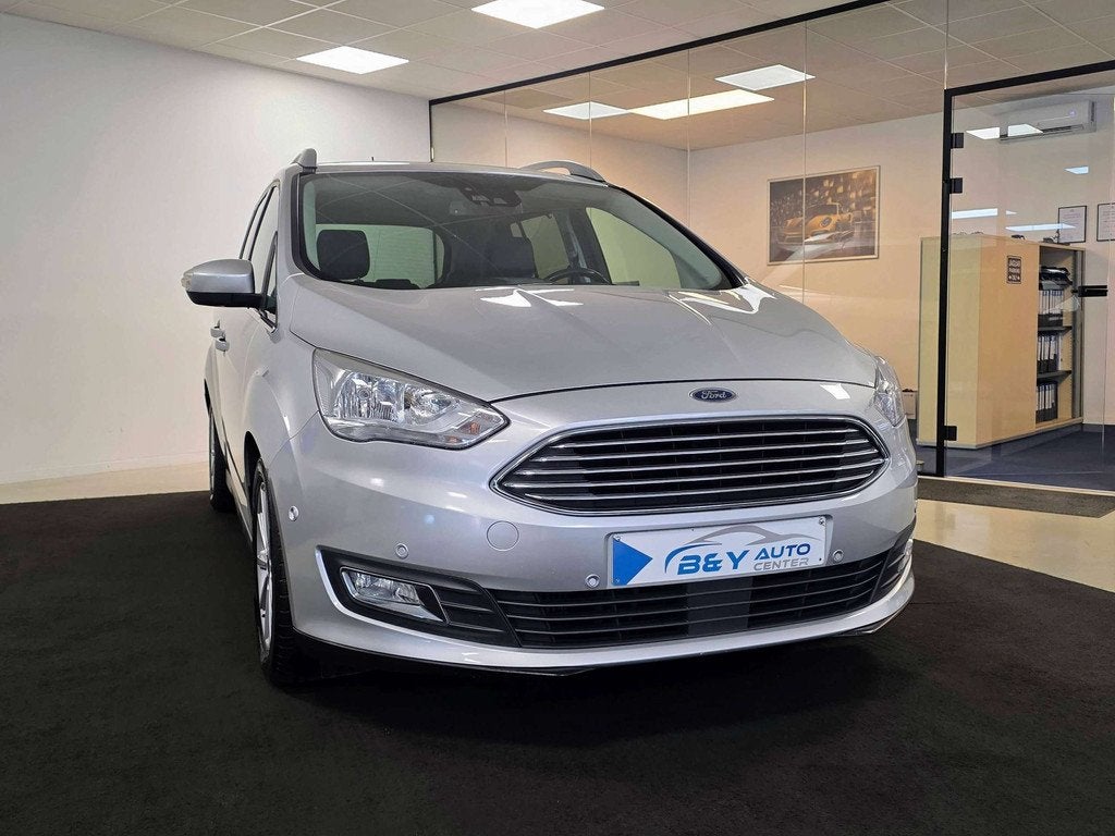 Ford Grand C-Max Titanium 1.5 TDCi 7-zitplaaten / Leder / Ca, Cuir, Argent ou Gris, Achat, Euro 6